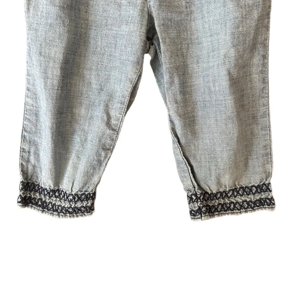 Baby Gap Chambray and ruched jumper romper Size 3T